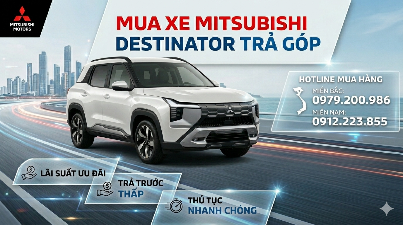 Mua Xe Mitsubishi Destinator Trả Góp