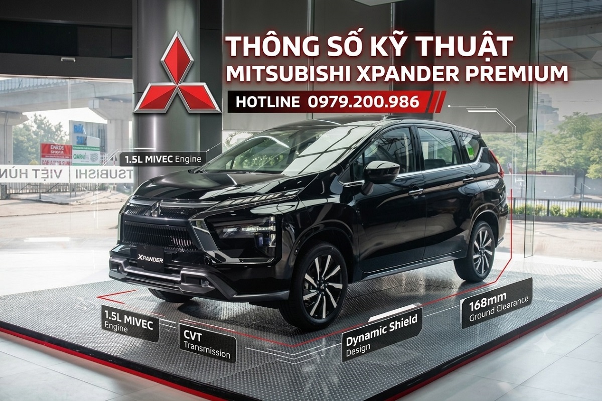 Thông số kỹ thuật mitsubishi Xpander premium