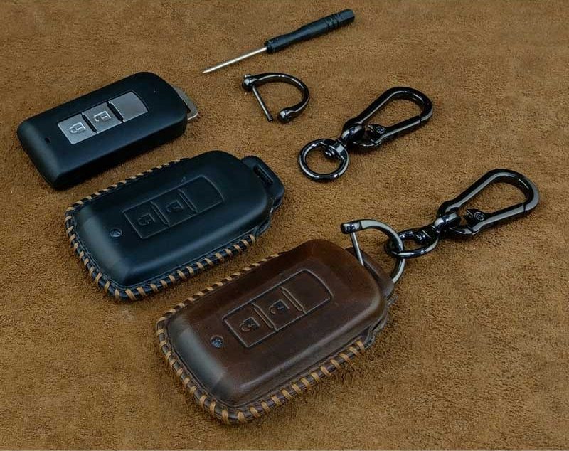 bao da chìa khóa mitsubishi Handmade