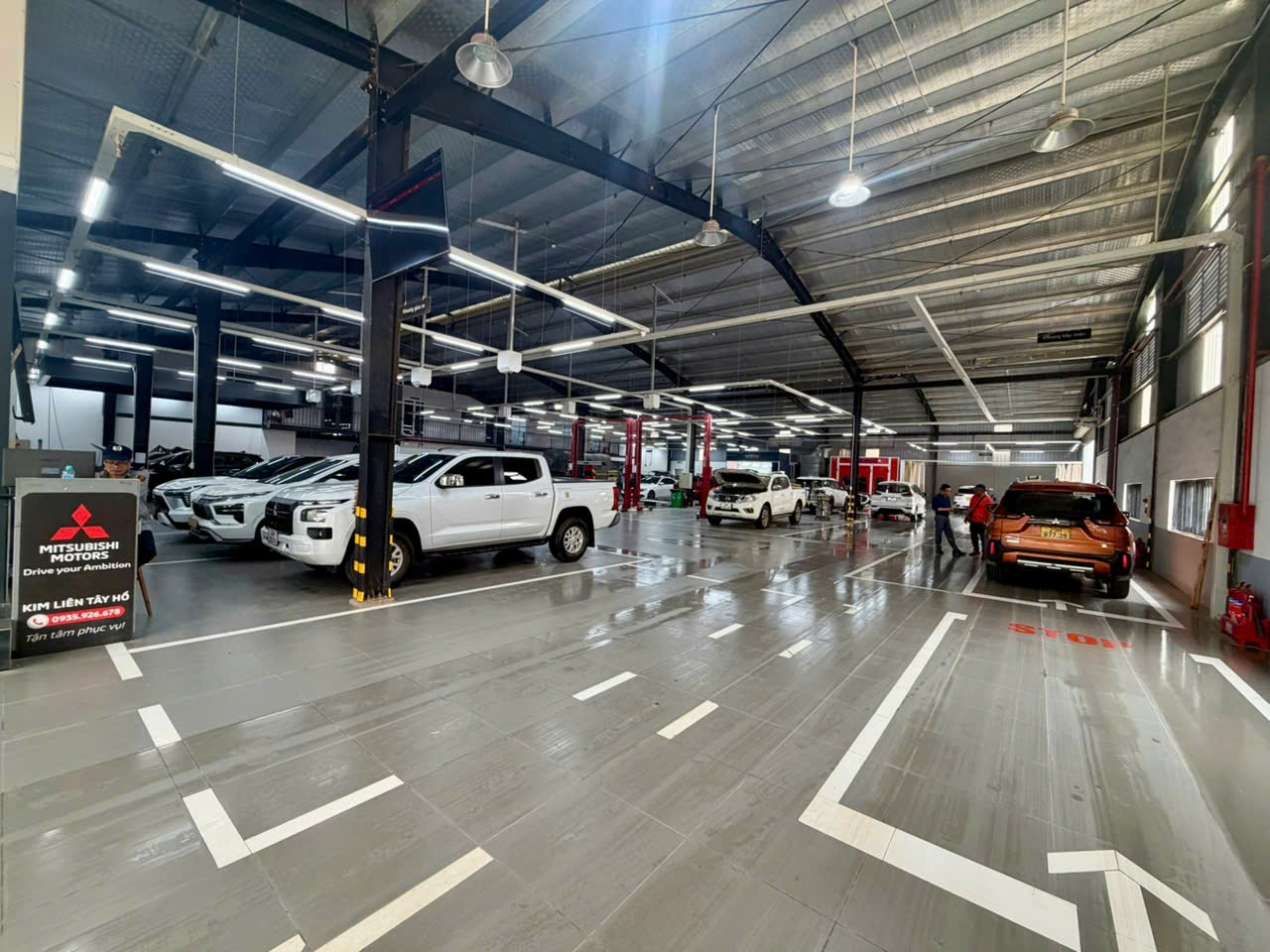 xưởng dịch vụ mitsubishi kim liên tây hồ