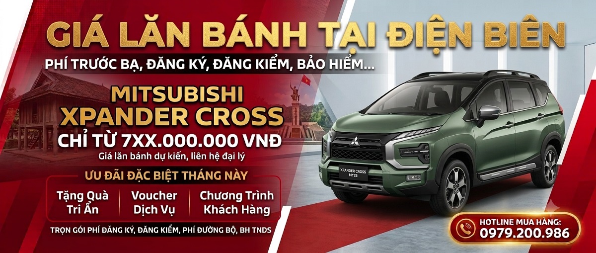 giá lăn bánh Xpander Cross tại Điện Biên