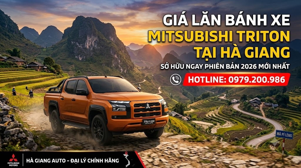 giá lăn bánh xe mitsubishi triton tại hà giang